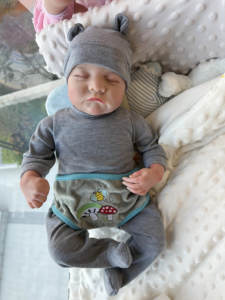 Realistische 17 Zoll Levi Reborn Baby puppen Lebensechte Silikon Neugeborene Weiche und bequeme schlafende Jungen Mädchen Bebé Reborn Real Life - Product Image 3