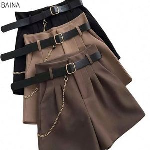 Summer Workwear Shorts <b>High</b> <b>Waisted</b> Wide Leg Women's <b>Pants</b> - Product Image 2