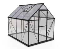 Serres préfabriquées avec serrure couvercle en polycarbonate et cadre en aluminium véranda de jardin à vendre bâtiments de jardin d'arrière-cour