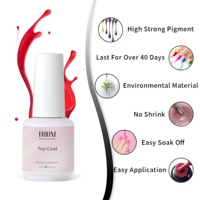 Top Coat Scintillant Effet Paillettes Argentées Sans Résidu Gel UV/LED Longue Durée pour Nail Art Marque Privée