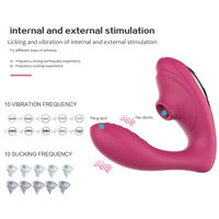 10-Frequenz Mary Dual-Head Wasserdichter Vibrator mit G-Punkt-, Klitoris- und Brustwarzen-Saugfunktion, Lustmassagegerät für Frauen, Erwachsenenspielzeug