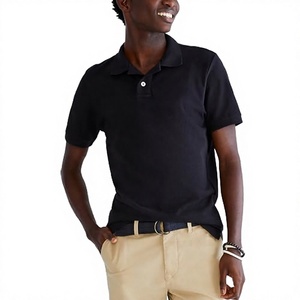 Camiseta Polo Sólida de Manga Corta para Hombre, Transpirable, de Punto, Informal, con Logotipo Personalizado, en Venta - Product Image 2