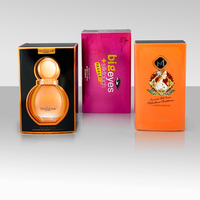 Boîte d'emballage en carton rigide avec finition mate douce au toucher, texture artistique, personnalisée, gaufrée, pour cosmétiques, soins de la peau, parfums