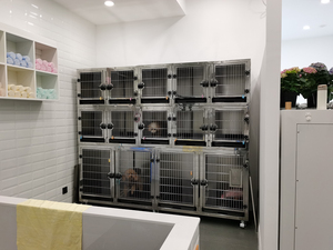 Baja galvanis bubuk tugas berat lapisan kandang asrama hewan peliharaan plastik dip-in perawatan kisi dan nampan sampah plastik kandang hewan peliharaan - Product Image 2