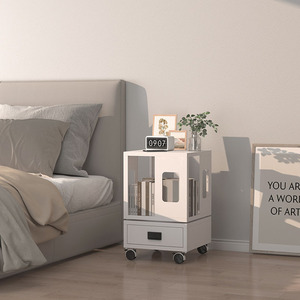 Nhà Máy Bán buôn xoay kim loại kệ sách hẹp Kệ Sách 4 Tầng Kệ sách tháp cho góc - Product Image 3