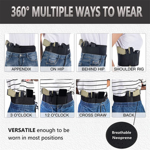 Universal Nylon Waist Tactical Outdoor <b>Holster</b> Carry a Hidden <b>Gun</b> Case for Mobile Phone or Belly Band Security Application - Product Image 6