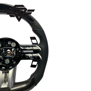 Volante de Cuero con Fibra de Carbono Real Premium para W213 W206 W222 C300 X253, Personalizado de Fábrica - Product Image 3