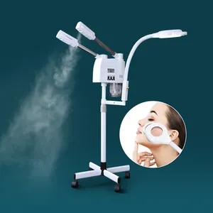 Vertical 3 in 1 magnifying glass face steamer facial machine