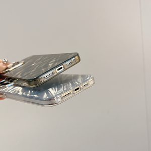 Funda de teléfono con láser de <span class=keywords><strong>halo</strong></span> de ondulación de agua creativa para iPhone 16 15 Pro Max 14 13 12 11 Pro Max cubierta protectora de diamante galvanoplastia - Product Image 4