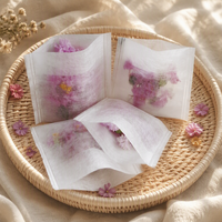 Sachets de thé jetables biodégradables en fibre de maïs 7x8cm avec fermeture pliable pour la vente en gros