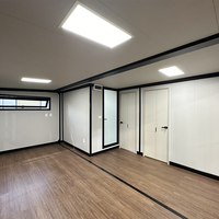 Maison mobile conteneur extensible de 20 pieds avec 2 cuisines, salle de bain et chambre – Maison modulaire à panneaux muraux en acier sculpté