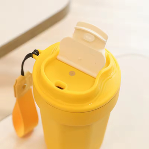 Manufacture Custom Fashion Vacuum <b>Insulated</b> Stainless Steel Travel Coffee <b>Mug</b> with logo Handle Straps - Product Image 6