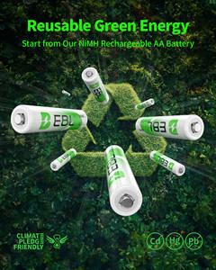 EBL OEM Vente en gros de piles rechargeables Ni-Mh EBL 1,2 V AA 2500 mAh haute performance, longue durée de vie, lot de 8 avec boîte à piles - Product Image 5