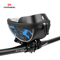 Promend Dây Kéo Không Thấm Nước Xe Đạp Handlebar Bag Giá Rẻ Núi Road MTB Bike Túi Điện Thoại Tốt Nhất Nylon Nhựa Bike Handlebar Túi Điện Thoại