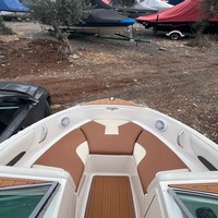 Tapis de pont en mousse EVA imitation teck pour plateforme de bain et cockpit de bateau, style SeaDek MarineMat, auto-adhésif, pour Chaparral 19 H20 2013