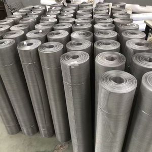 ตาข่ายสแตนเลส AISI304 316 ขนาด 12 14 15 16 18 เมช 0.50 0.45 0.4 มม. ลวดสแตนเลสทอเป็นตาข่าย - Product Image 2