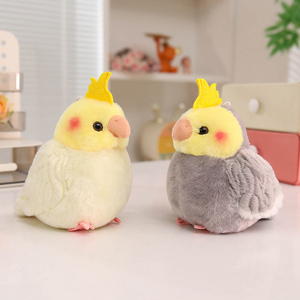 Nuevo Peluche de Cacatúa Colorida, Animal de Peluche para Decoración del Hogar, Regalo de Cumpleaños para Niños, Juguete de Loro Amarillo Suave - Product Image 6