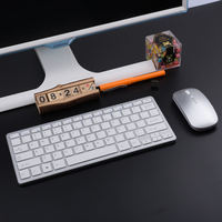 Ensemble clavier et souris sans fil Rechargeable double Mode, Port de Type C Ultra mince 2.4G + BT3.0 + bt5.2 ensemble clavier et souris sans fil