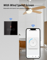 Interrupteur intelligent Wi-Fi Hooanke standard britannique avec prise en charge Alexa, boîtier en verre trempé et PC, portée 10-30m, 10A 240V