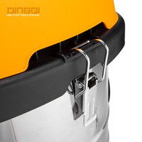 DINGQI 1600W Nass-Trockensauger 30L/60L Edelstahl Industriestaubsauger Starke Saugkraft für Werkstatt, Bau & Haushalt