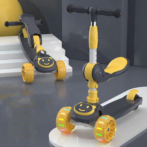 Trottinette pliable à cadre en acier pour enfants, best-seller, deux en <span class=keywords><strong>un</strong></span>, avec siège pour enfants de 3 à 8 ans - Product Image 3