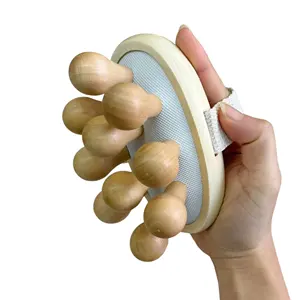 Massage Body Wooden Brush Lymphatic Blood Circulation Dry Brush Remove Dead Skin Shower Spa Massager