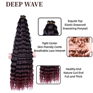 Vente en gros Kannekalon pour <span class=keywords><strong>Freetress</strong></span> Twist Tressage synthétique Tresses au crochet Extensions de cheveux Vague profonde En vrac Crochet Cheveux Tresse - Product Image 3