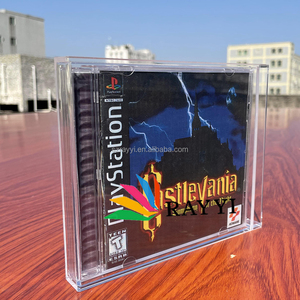 Ray Yi Playstation PS1 chống UV Acrylic hiển thị trường hợp đôi <span class=keywords><strong>CD</strong></span> trò chơi hộp Sony của Retro Video Trò chơi chất liệu nhựa mô hình Pokemon - Product Image 3