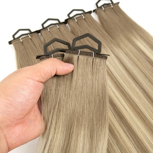 Vente chaude 12A russe Remy un donneur cheveux vierges bruts plus longs rapport de cheveux point culminant Piano couleur Double trame plate dessinée - Product Image 2