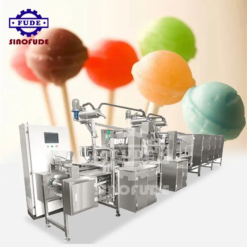 خط إنتاج مصاصات حلوى صلبة آمنة على الغذاء من الفولاذ المقاوم للصدأ، ماكينة مصاصات صغيرة، ماكينة مصاصات كوكبية