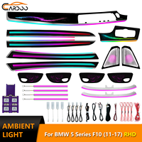 Luz Ambiental Cardoo para BMW Serie 5 F10 F18 RHD 2011-2017, Kit de Iluminación Ambiental LED Dinámico para el Interior del Automóvil