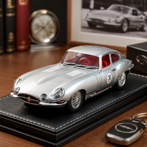 Modellino Auto in Lega E-Type Scala <span class=keywords><strong>1</strong></span>:<span class=keywords><strong>24</strong></span>, Replica <span class=keywords><strong>Vintage</strong></span> Retrò, Giocattolo per Bambini, Confezione Regalo in Scatola Colorata - Product Image 2
