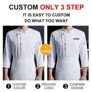 Uniforme de Chef Japonés para Restaurante, Kimono de Manga Larga, Uniforme de Cocina Personalizado para Restaurante - Product Image 2