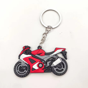 На заказ стильный Байкер Классический гоночный мягкий резиновый брелок для ключей мотоцикл брелок - Product Image 5