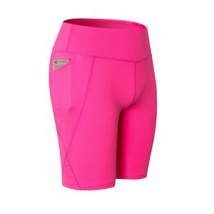 Wholesale High Stretch Women's Yoga Shorts Quick-Drying High Waisted Fitness Sports Running Sweat Skinny <b>Leggings</b> <b>With</b> <b>Pockets</b> - Product Image 1