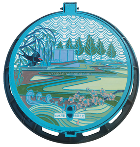 Il tombino colorato colorato del paesaggio del ferro sferoidale copre le strade urbane e la progettazione artistica delle piazze residenziali per le aree sceniche - Product Image 1