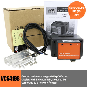VICTOR VC6418C เครื่องทดสอบความต้านทานดิน, เครื่องทดสอบความต้านทาน, เครื่องตรวจจับการป้องกันฟ้าผ่าและความปลอดภัย - Product Image 3
