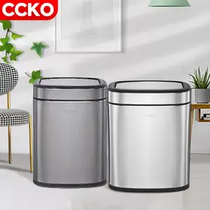 CCKO CK9908 6L/10L浴室厨房垃圾桶垃圾桶不锈钢垃圾桶垃圾桶带秋千盖垃圾桶