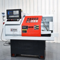 Tour à métaux CNC automatique horizontale de petite taille, de qualité et à bon prix, CJK0640, avec chargeur de barres