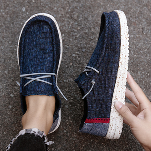 Logo personnalisé Mocassins à enfiler décontractés pour la conduite Chaussures plates en toile pour hommes Grande taille 40-<span class=keywords><strong>48</strong></span> Chaussures de marche pour hommes Chaussures <span class=keywords><strong>bateau</strong></span> confortables - Product Image 6