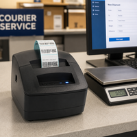 Imprimante d'étiquettes thermiques Bluetooth USB Gprinter GP-2120TU 203DPI 60mm pour étiquettes de colis, bordereaux de livraison et autocollants de messagerie