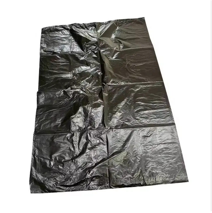 Bolsa de basura de plástico, bolsa inferior cuadrada de 33x40 pulgadas con sellado superior para una máxima contención de residuos, tipo plástico HDPE / LDPE