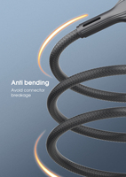 LDNIO LC641i kabel Data pengisi daya, kabel Data pengisi daya PD mendukung 1M tipe-c ke L, pengisian daya Cepat 30W