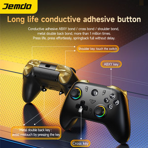 Jemdo Xuanwu <span class=keywords><strong>Controller</strong></span> di gioco Wireless per interruttore <span class=keywords><strong>PC</strong></span> <span class=keywords><strong>Android</strong></span> IOS doppia sala joystick RGB luce Macro pulsanti - Product Image 3