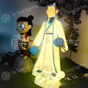 Luces Decorativas LED con Diseño de Personaje Ao Bing, IP65, Lámpara con Motivos Festivos para Eventos Culturales y Decoraciones Navideñas - Product Image 3