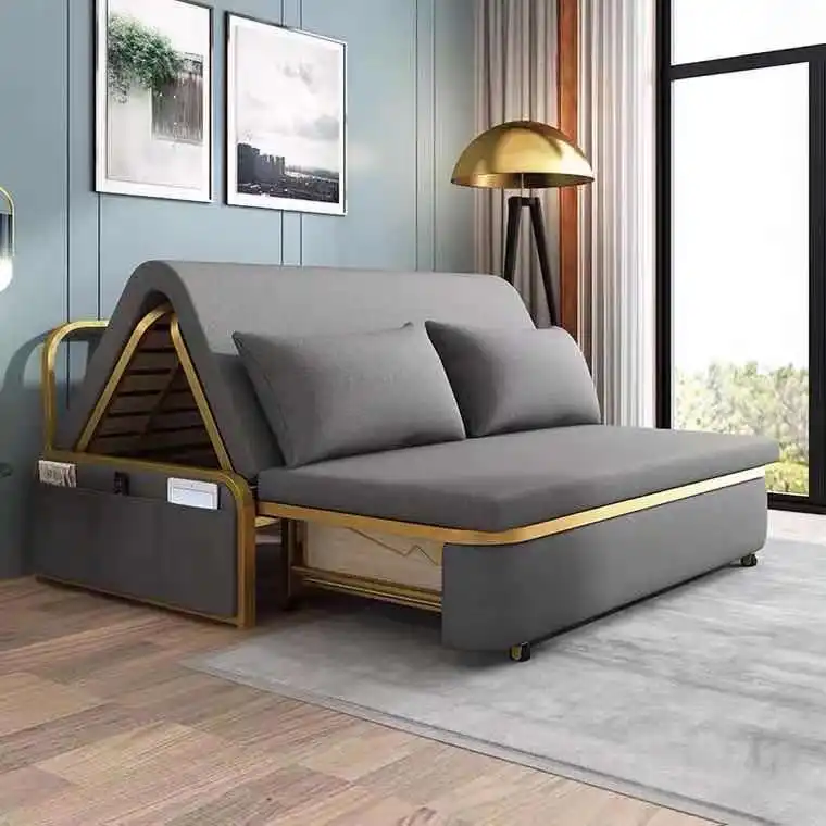 आधुनिक थोक उच्च गुणवत्ता कमरे में रहने वाले कपड़े फर्नीचर सफा आ तह सोफे बिस्तर