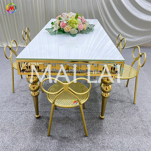 Bureau d'activités rectangulaire en acier inoxydable bon marché Table et chaise pour enfants d'étude pour tout-petits Table d'événement à louer - Product Image 3