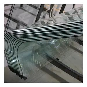 厂家直销任何尺寸厚度超清晰曲面钢化玻璃