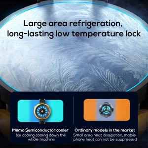 Refroidisseur de téléphone Memo DLA6 pour le gaming, radiateur de téléphone portable avec lumière bleue et clip manuel - Product Image 5