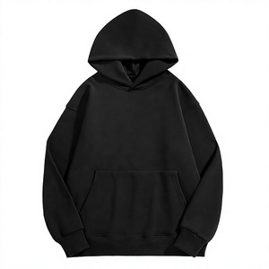 Fournisseur de sweats à capuche oversize pour femmes, couleur unie, en molleton épais, à épaules tombantes, style streetwear - Product Image 4